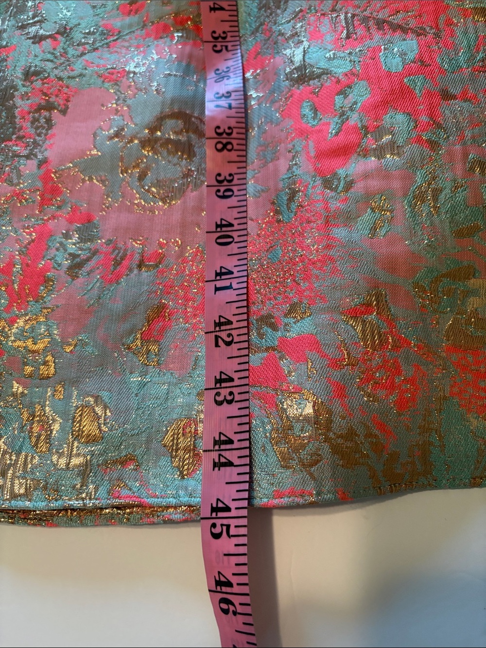 Adrianna Papell Floral Metallic Jacquard Cocktail Dress Size 8 - Picture 12 of 13